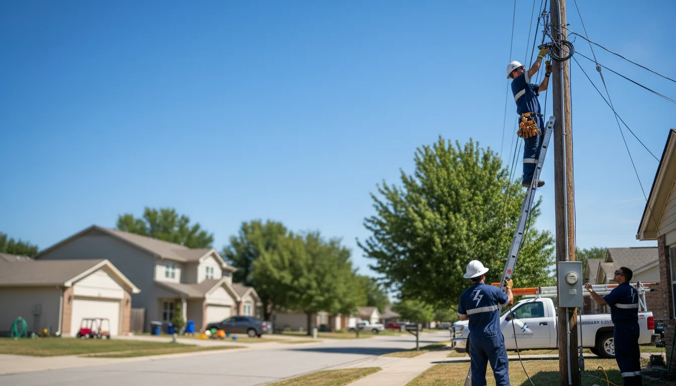 Residential electrician providing installation services in Cheneyville, LA